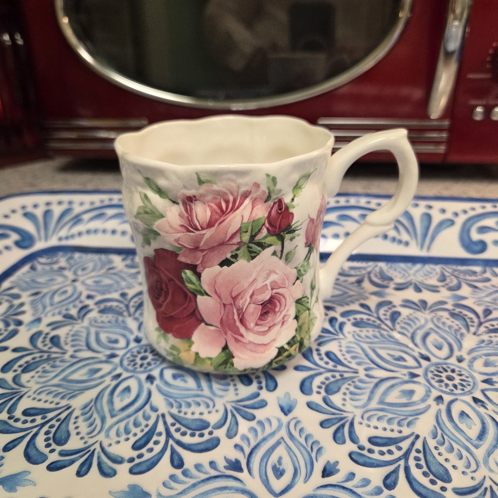 Charming Antique Pink Rose Mug Made In England
